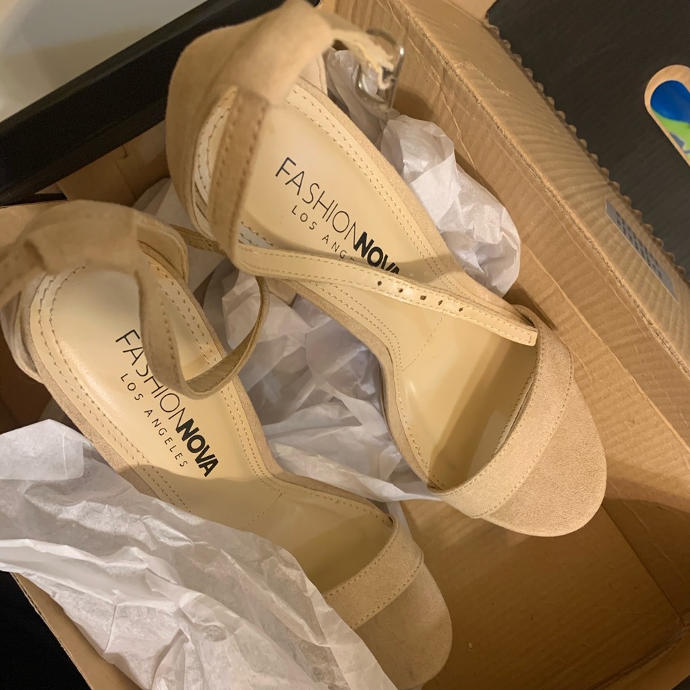 Fashion Nova Nude heels